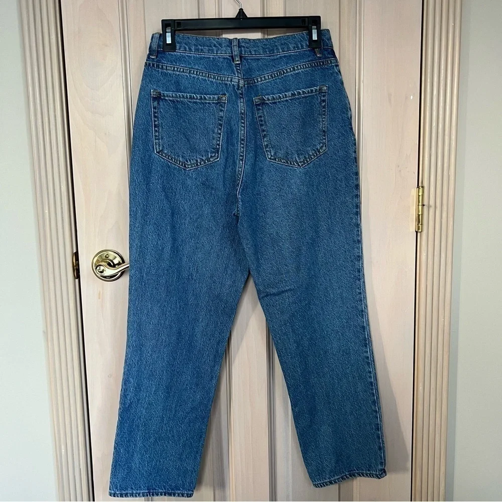 PacSun high rise straight blue denim jeans mom baggy 9567